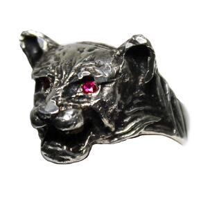 Feline Ruby Ring